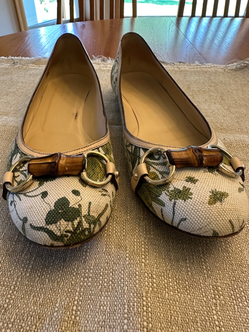 Vintage Gucci Bamboo Ballet Flats Size 9.5